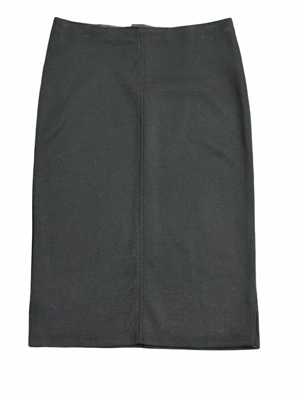 Vintage Esprit Black Wool Blend Pencil Skirt Made in Italy Size Large